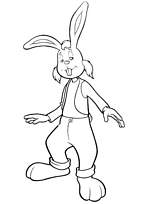 coloriage flappy le lapin du manege enchante